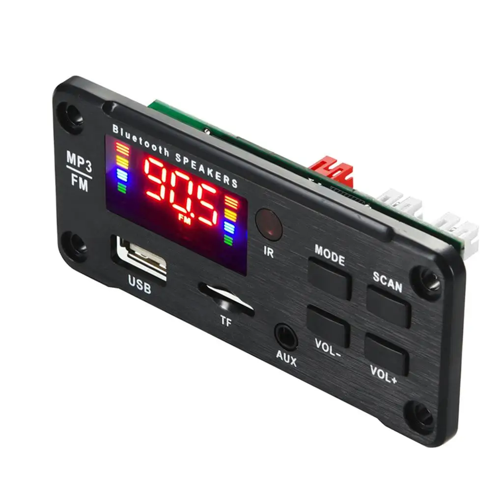 Bluetooth 5.0 MP3 Player Decoder Board Stereo Audio Amplifier Car 50W for Speaker