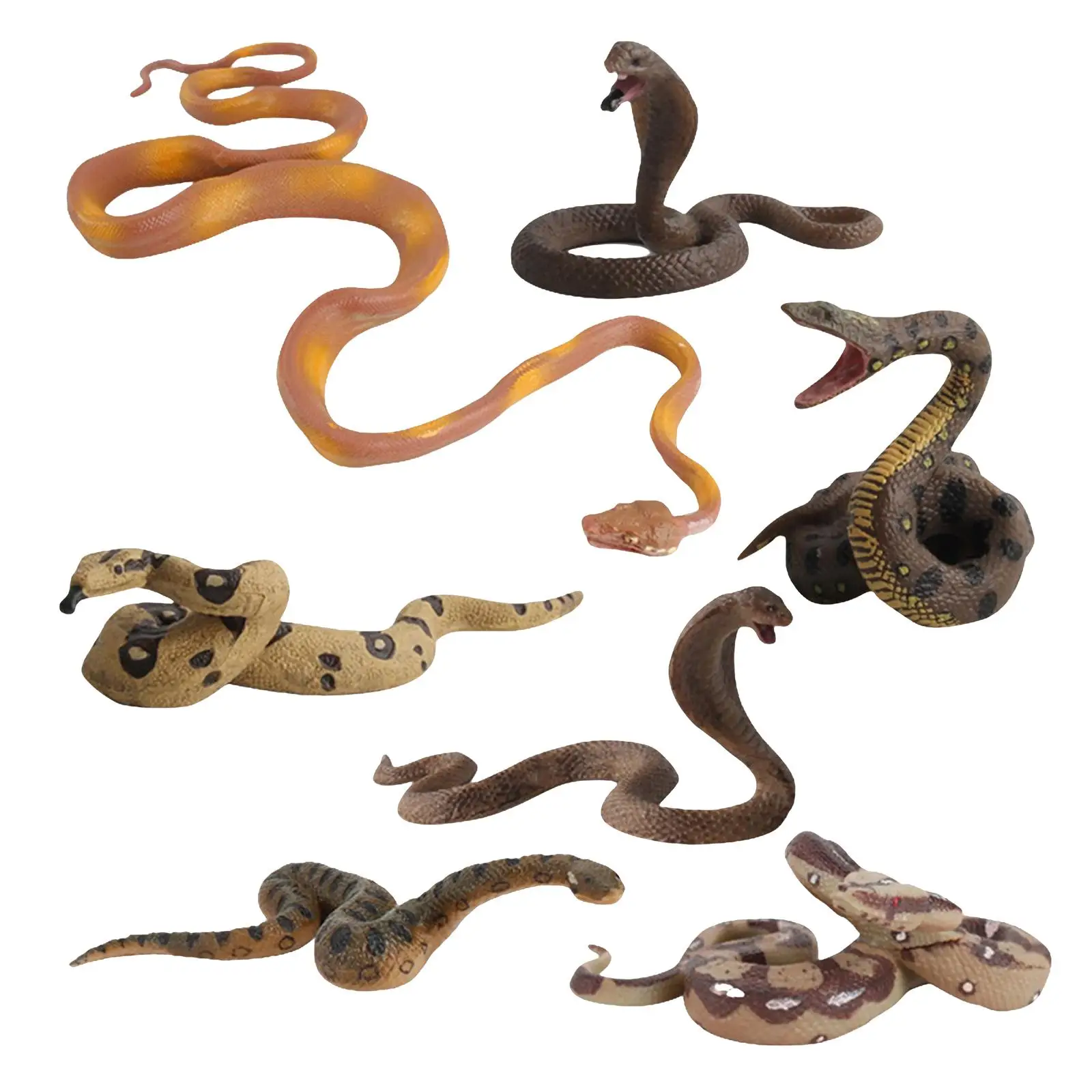 Simulation Snake Model Toy Wildlife Animal for Party Tricks Tabletop