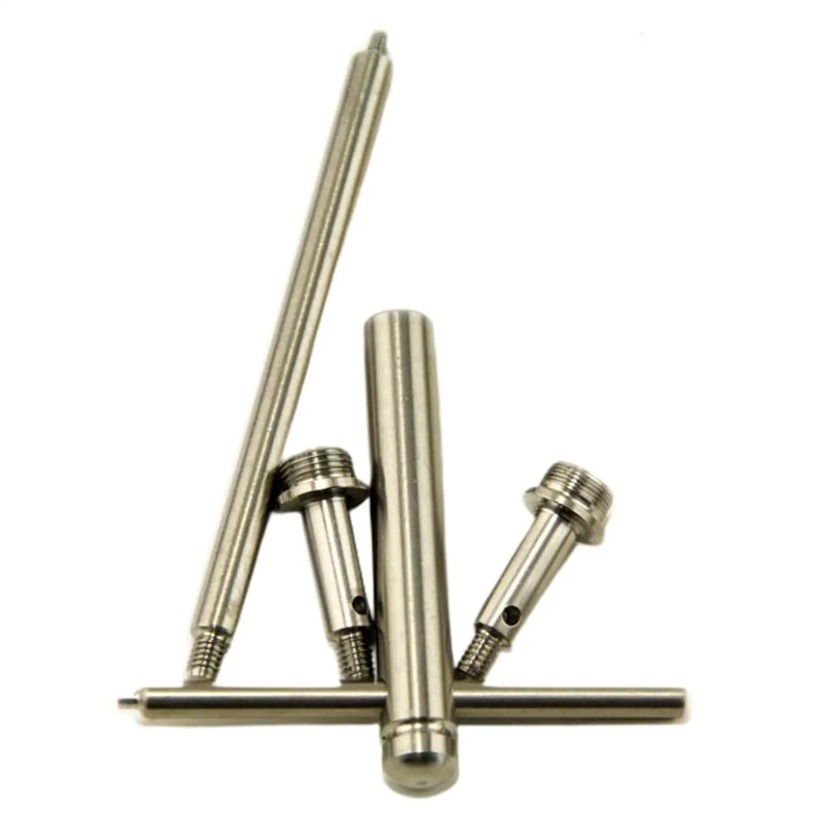 Trumpet Piston Grinding Auxiliary Tools Steel Connecting Piston for Trumpet Brass Parts Vertical Key Copper Wind Instruments