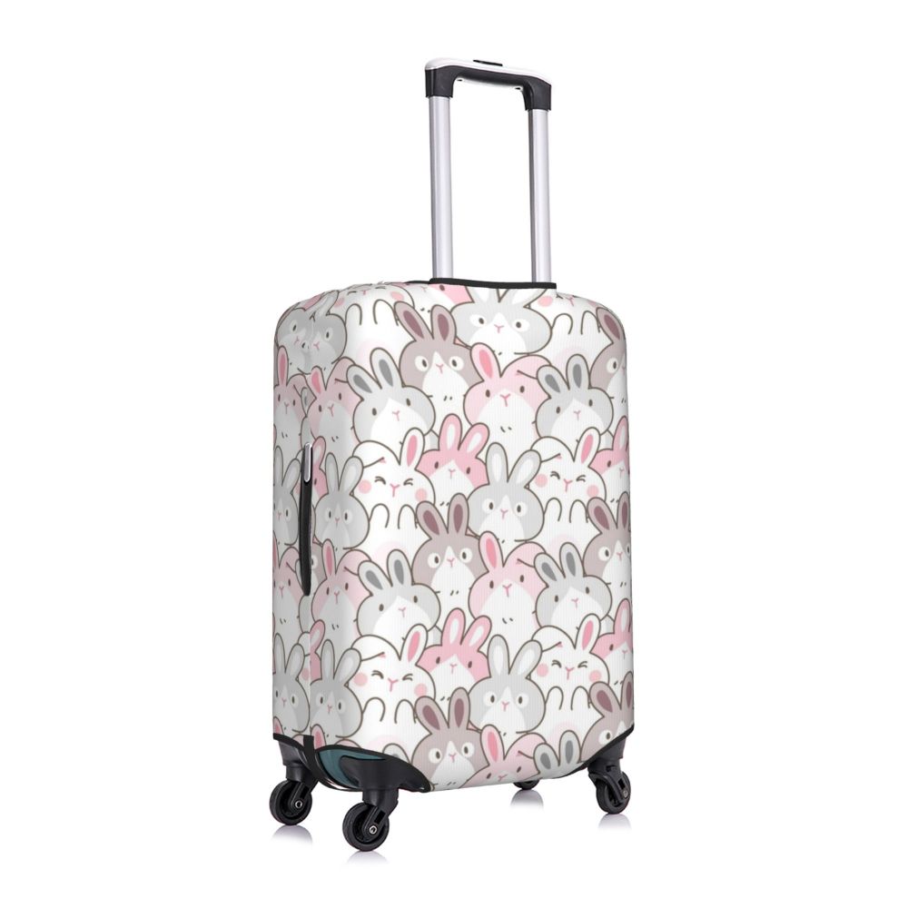 Housse De Valise Imprimée Sapin De Noël - Taille L (63,5-71,1 Cm) - Polyester Extensible, Fermeture éclair Invisible - Protection Anti-rayures