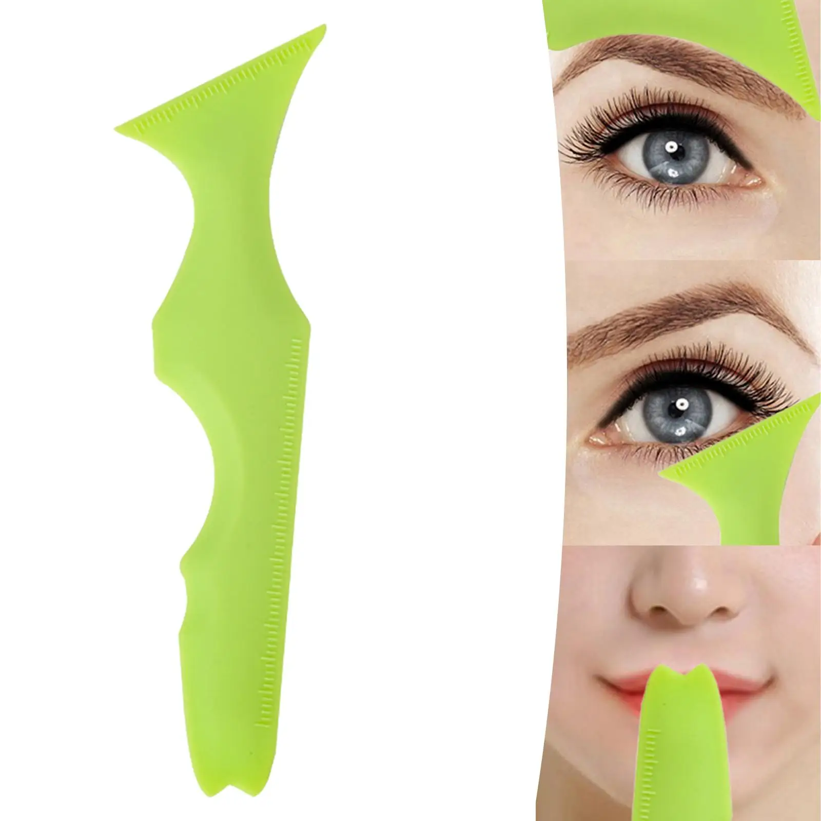 Silicone Eyeliner Stencil Eyeliner Aid Tool Eyebrow Pencil Stencil Reusable