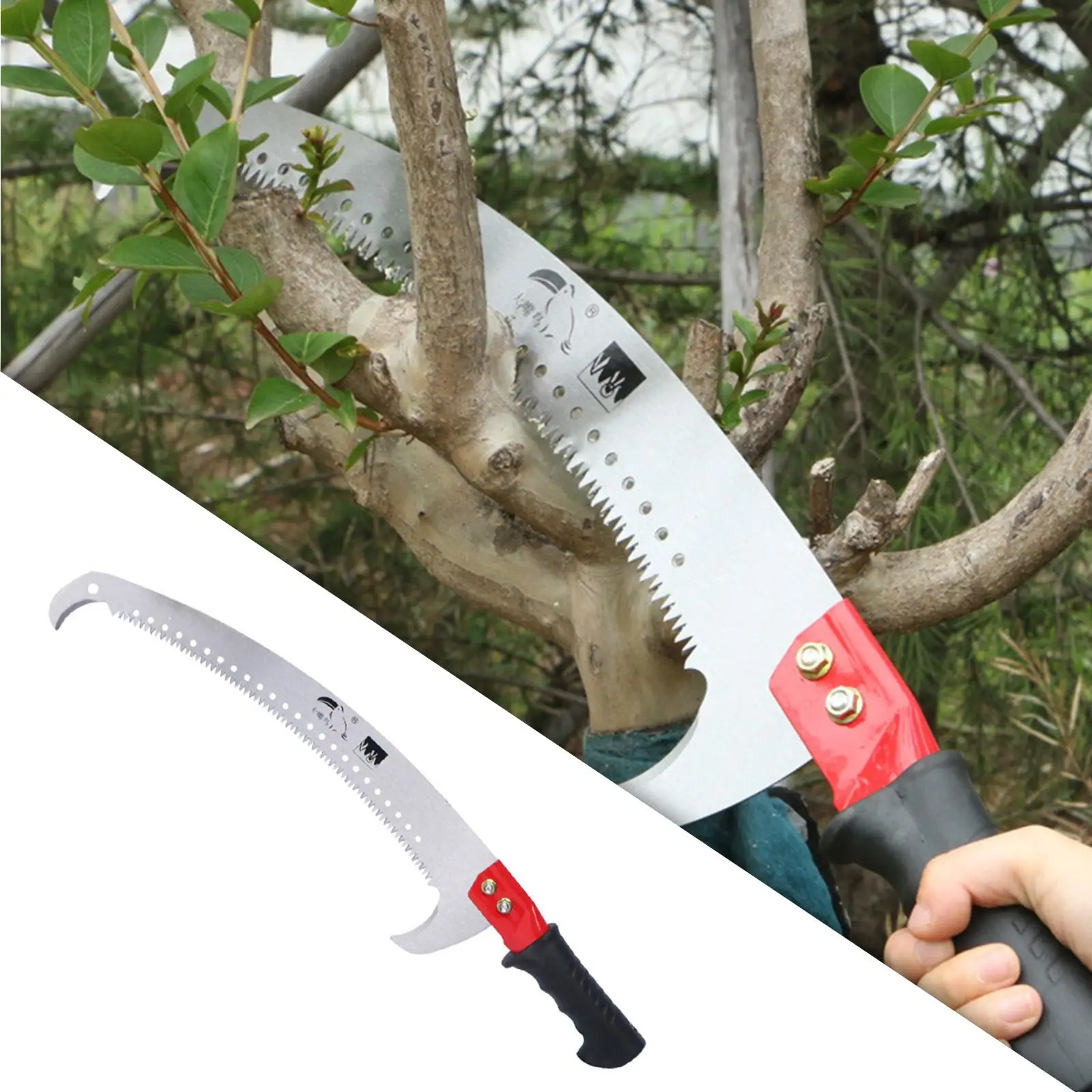Three-Sided Grinding Steel Hacksaw Garden Pruning Saw for Patios Woodworking