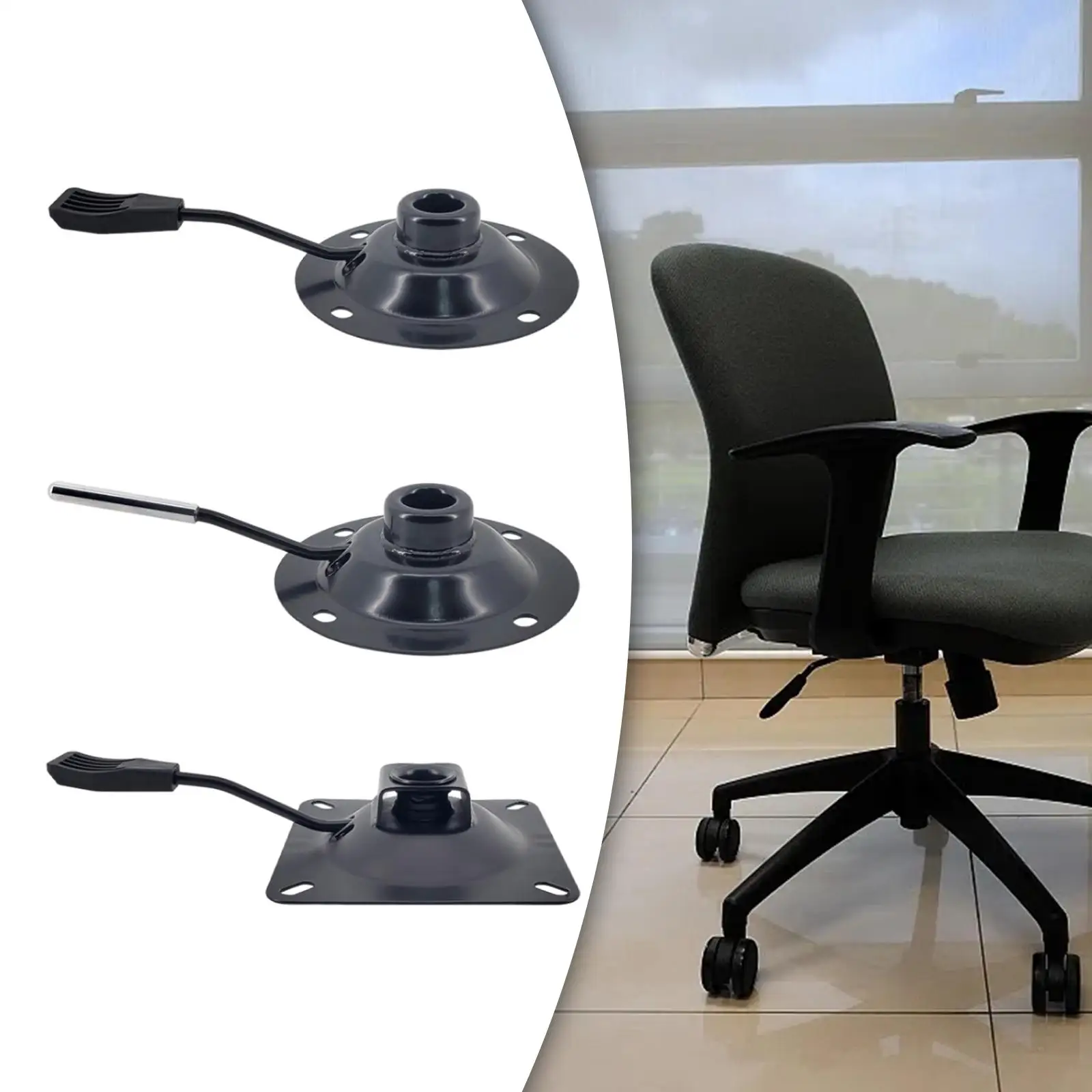 Office Chair Tilt Swivel Plate Swivel Base Plate Control Seat Mechanism Replacement Durable Office Chair Tilt Base for Chair
