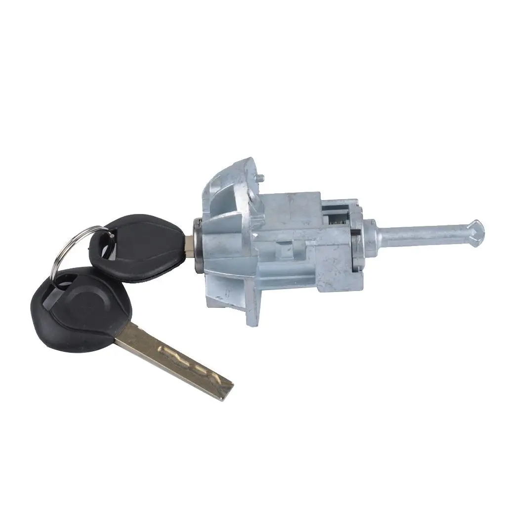 Driver Lock Door Latch Lock Left Lock Cylinder Zinc Alloy with 2 Keys for  E46 2001 - 2006
