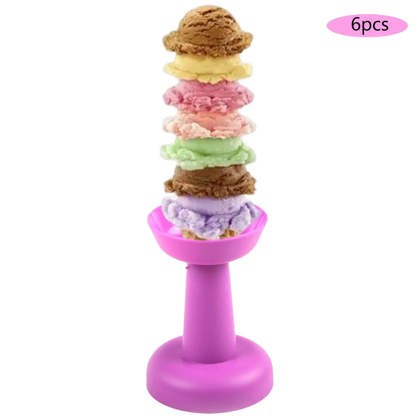 6Pcs Multipurpose Cream Holder Decorative Practical Round Reusable Dessert Cup