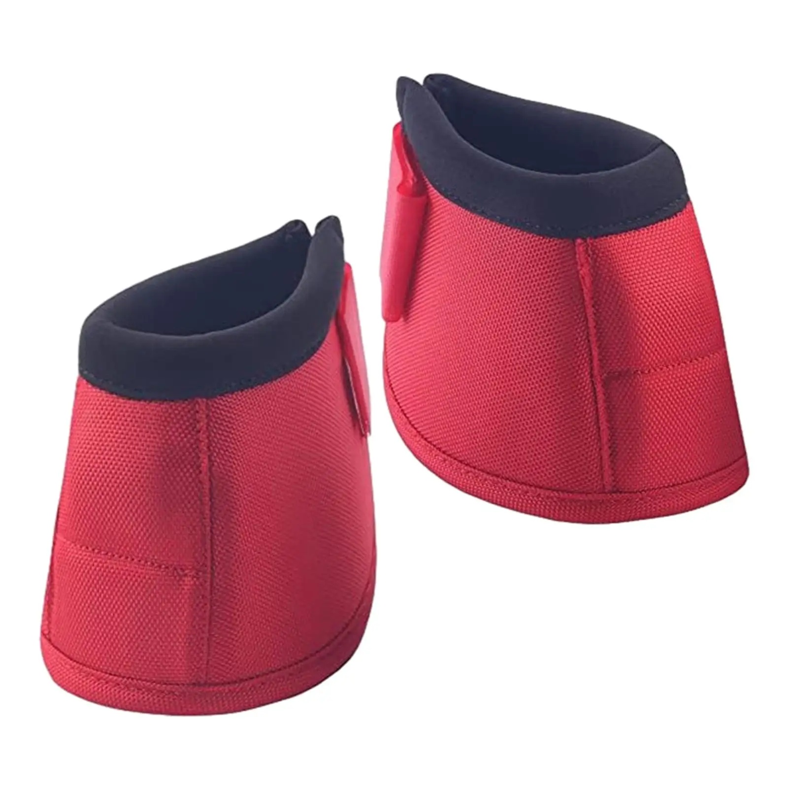 Horse Bell Boots Protection Wear Resistant Horse Racing Oxford Cloth Neoprene Pair Equestrian Equipment Equine Hoof