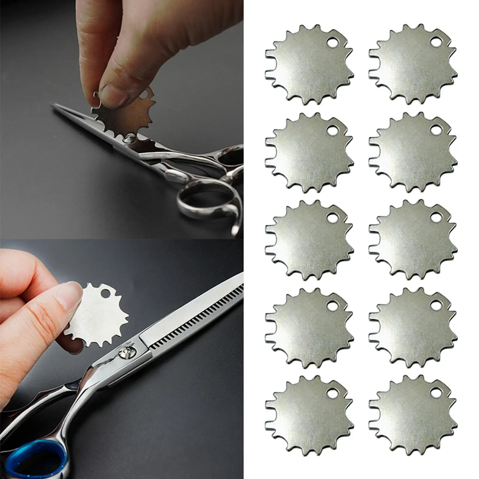 10pcs Professional Shear & Amp; Scissor Setting Tool Hair Scissors