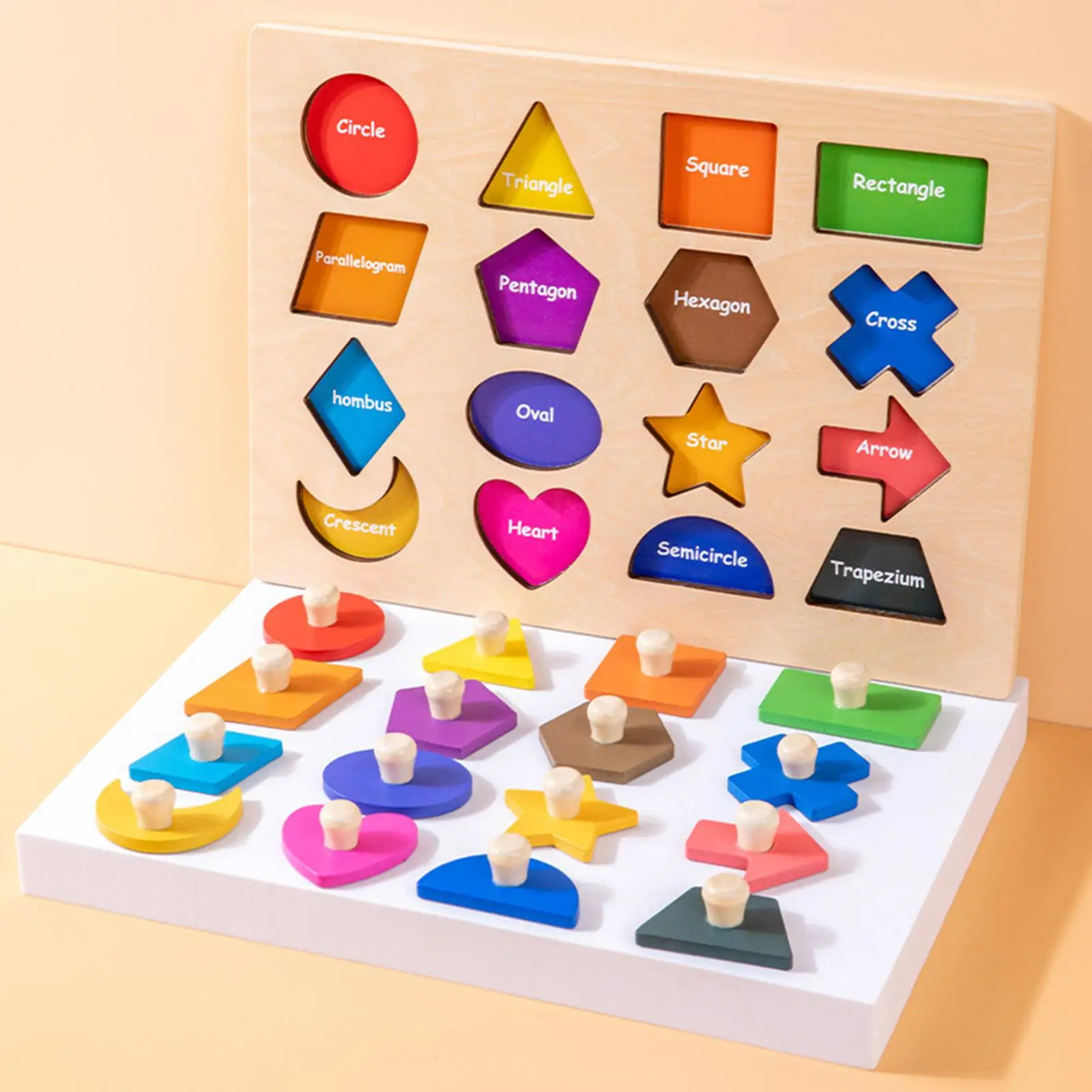 Shape Matching Puzzles Learning Early Educational for Preschool Ages 3 4 5 Years