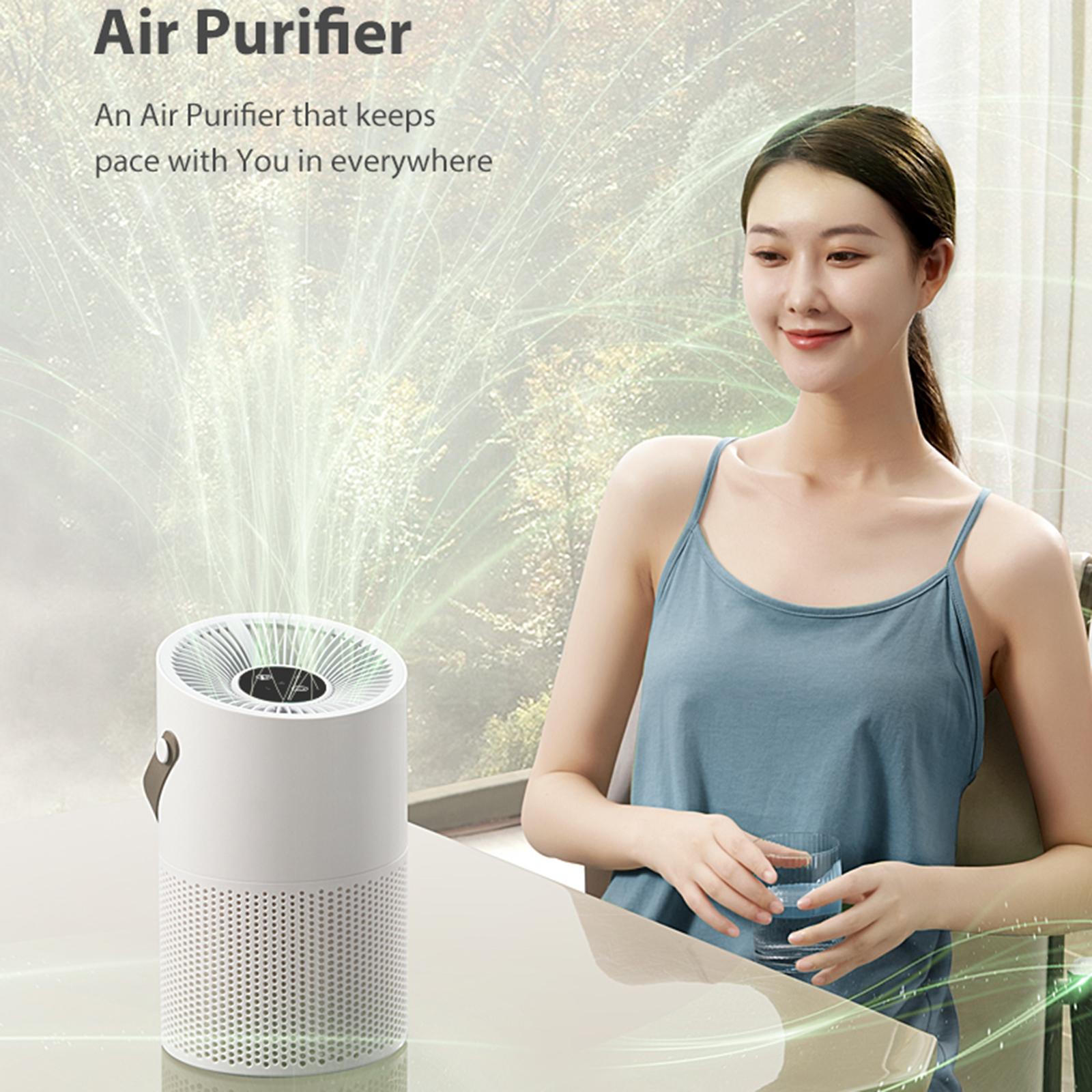 Title 2, Desktop Air Purifiers Powereful Mini Air Purifi...