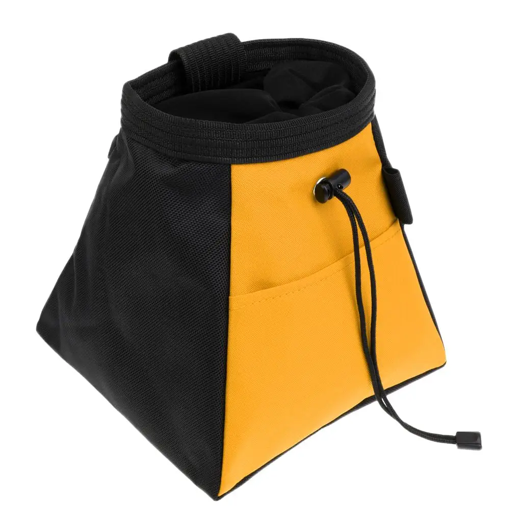 Rock Climbing Bouldering Weightlifting Chalk Storage Bag Bucket Pouch for Camping Caving Surfing Kayak Outdoor Sports Accessory