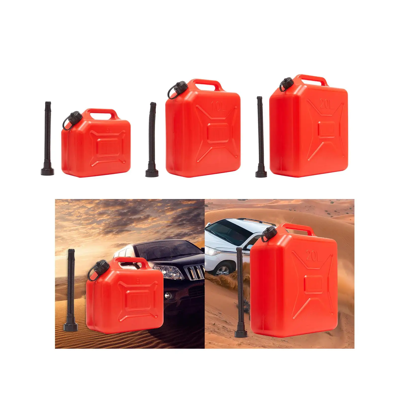 Gas Fuel Container Lightweight Water Jug Oil Cans Bucket Oil Barrel Storage Cans Petrol Tanks for Camping Emergency Backup