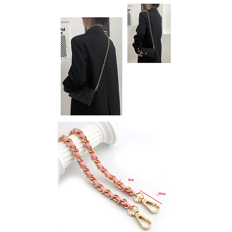 120cm langer PU-Ledertaschen riemen für Umhängetaschen Umhängetaschen riemen Ersatz zubehör 0,8 cm breite Taschen kette – Detail 7