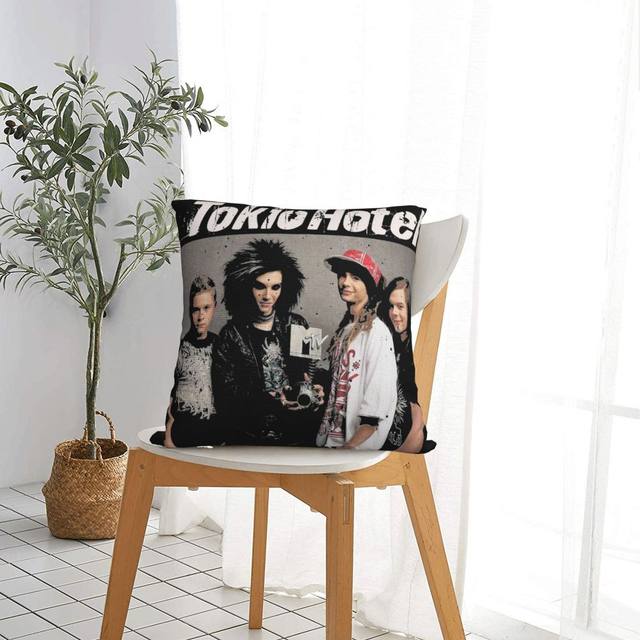 Tokio Hotel Group Music federa stampa fodera per cuscino in poliestere  decorativo Bill Kaulitz federa per cuscino Home Square 18'' - AliExpress