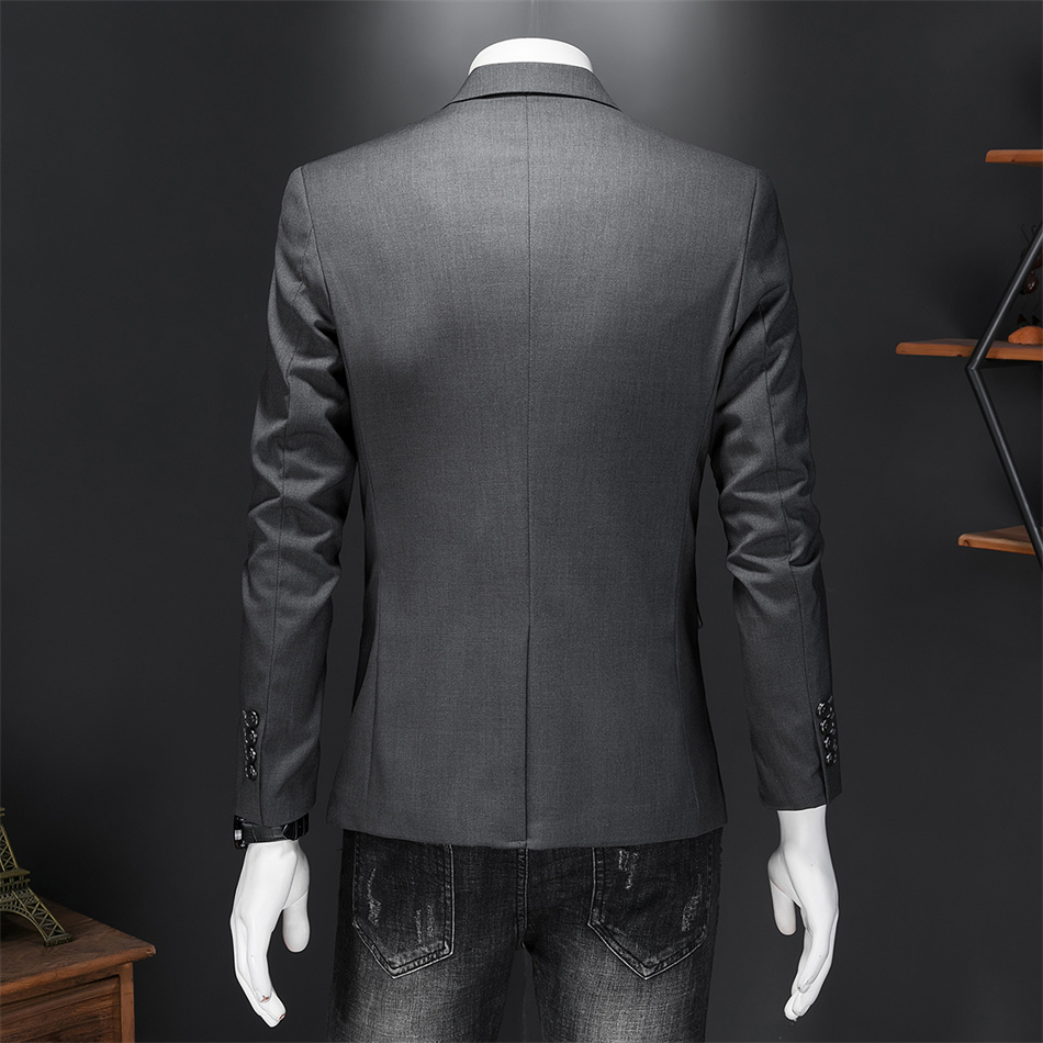 High Quality Business Slim Fit Single Buttons Suits Jacket Men Slim Fit Casual Fashion Wedding Groom Tuxedo Blazer Coats 6XL-M