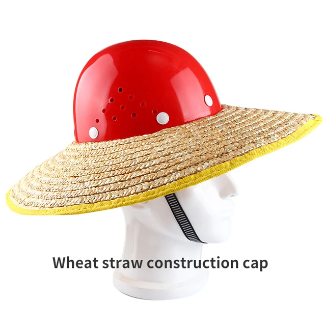 Safety Helmet Brim Construction Site Sunscreen and Sunshade Straw