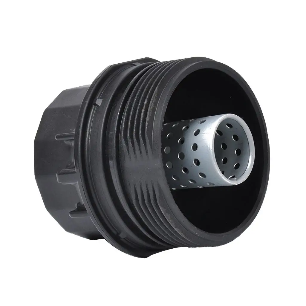1 Piece 15620-37010 Engine Oil Filter Housing Cap Assembly Oil Filter Housing Cup Cover Cap for 2009-2016 Black