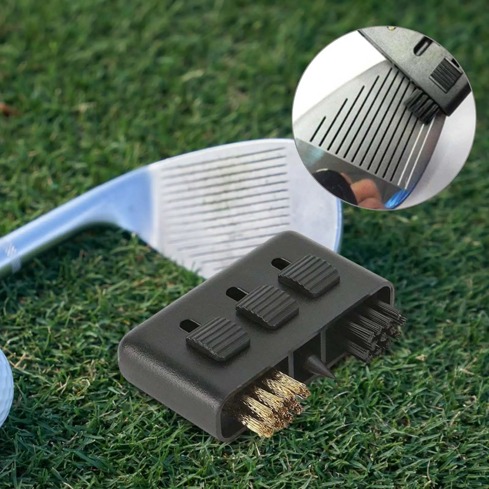 Golf Brush Cleaning Tool with Clip for Outdoor Exercise Golf Accessories