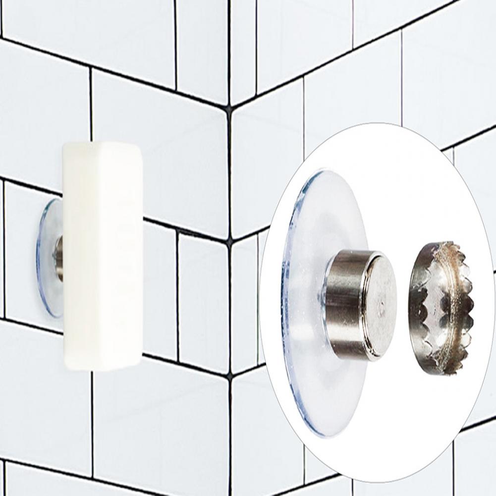 Description Picture 2 of itemSuction Cup Soap Holder Fast Drying Magnetic Soap Holder with Suction Cup Design for Wall Mounted Bathroom Storage Rack