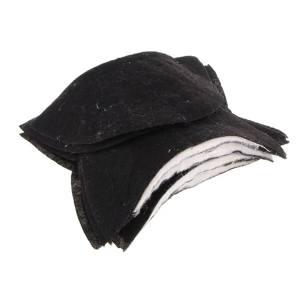 5 Pairs Black Sponge Shoulder Pads Suits Comfortable   Sponge Shoulder Padded Sewing 