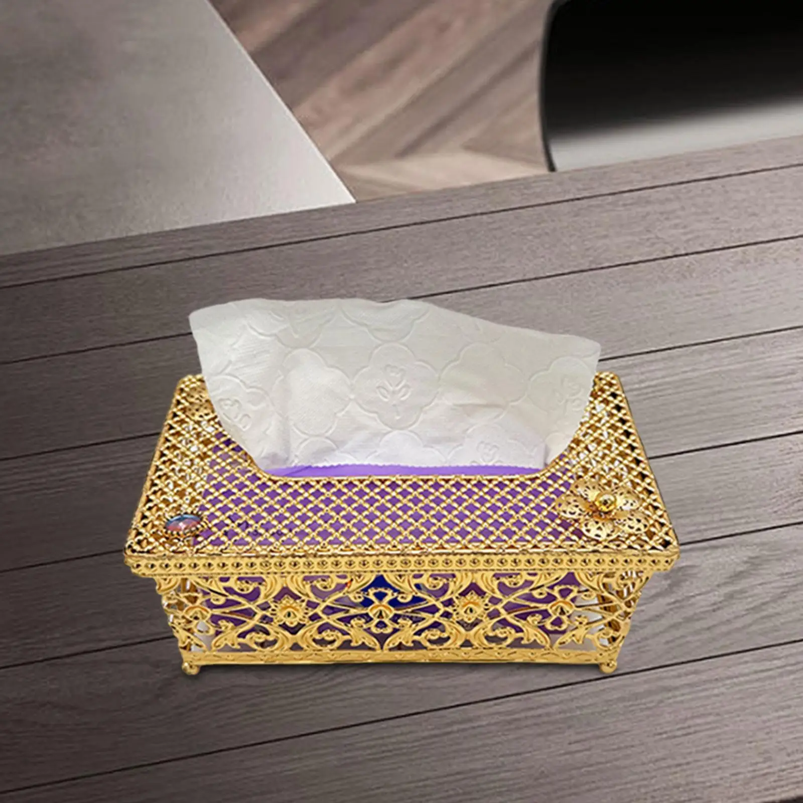 Facial Tissue Box Cover Bathroom Tissue Holders Paper Facial Tissue Box Cover Paper Storage Holder for Decor Countertop