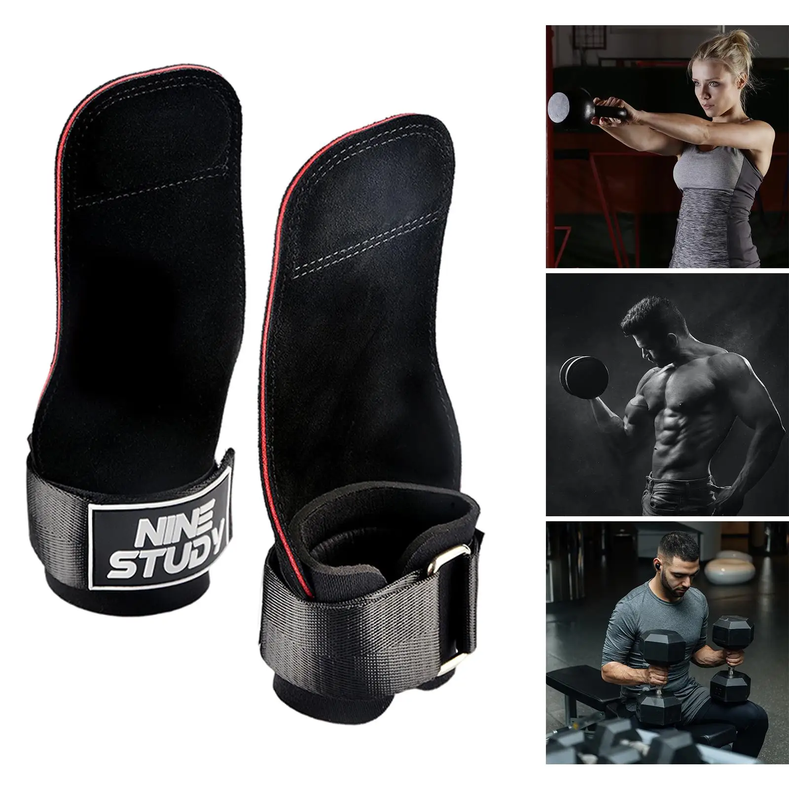 Weight Lifting Gloves Hook Hooks  Pull Up Powerlifting Workout