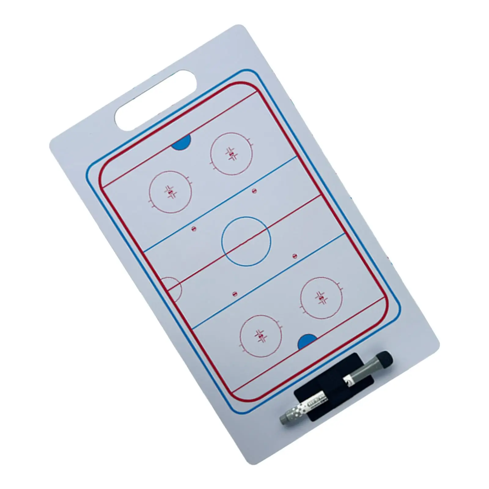Ice Hockey Coaching Boards Rewritable Teaching Assistant with Marker Pen Referee Portable Football Coaching Boards