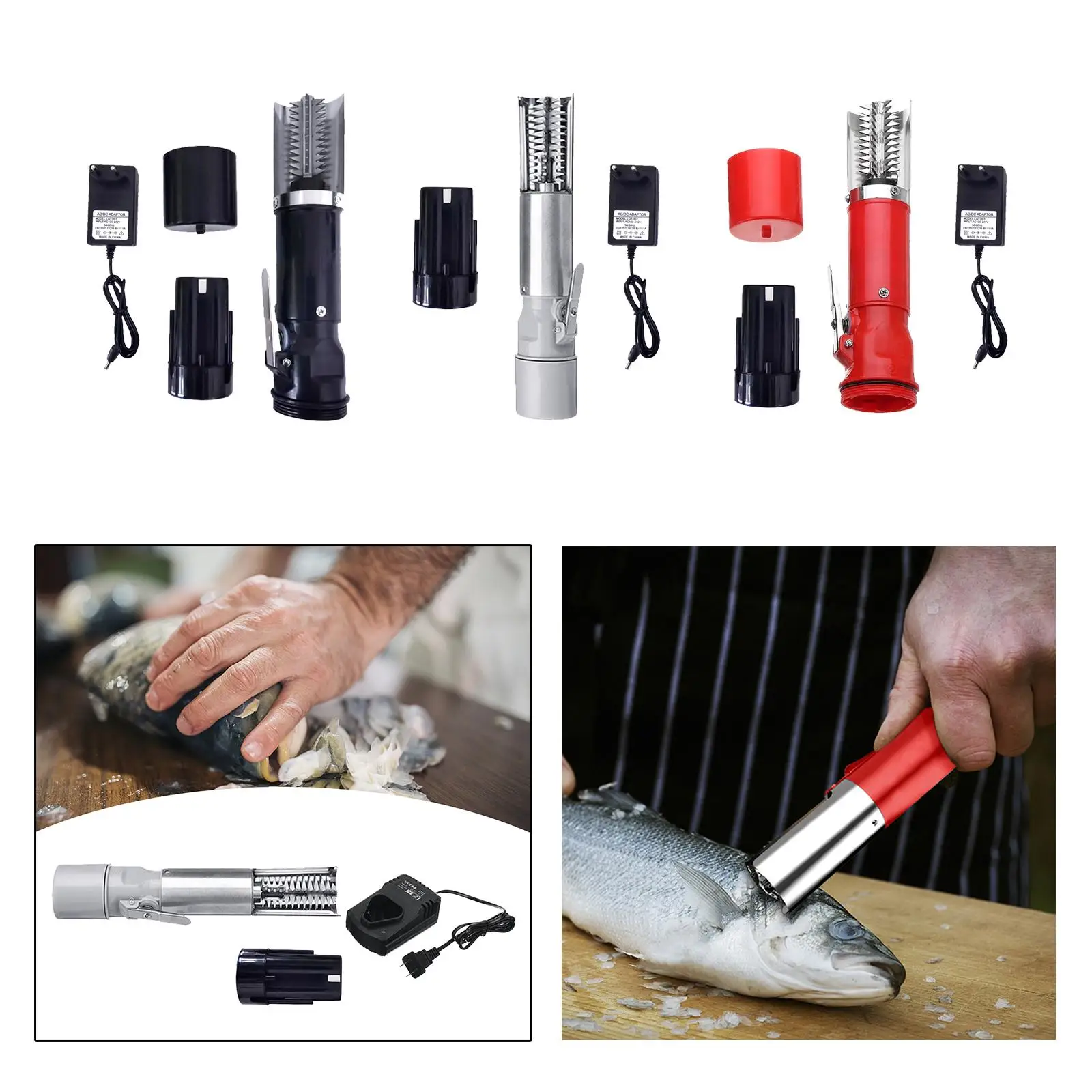Electric Fish Scaler Seafood Cleaning Tool Fish Scale Remover Cleaner for Restaurant Hotel
