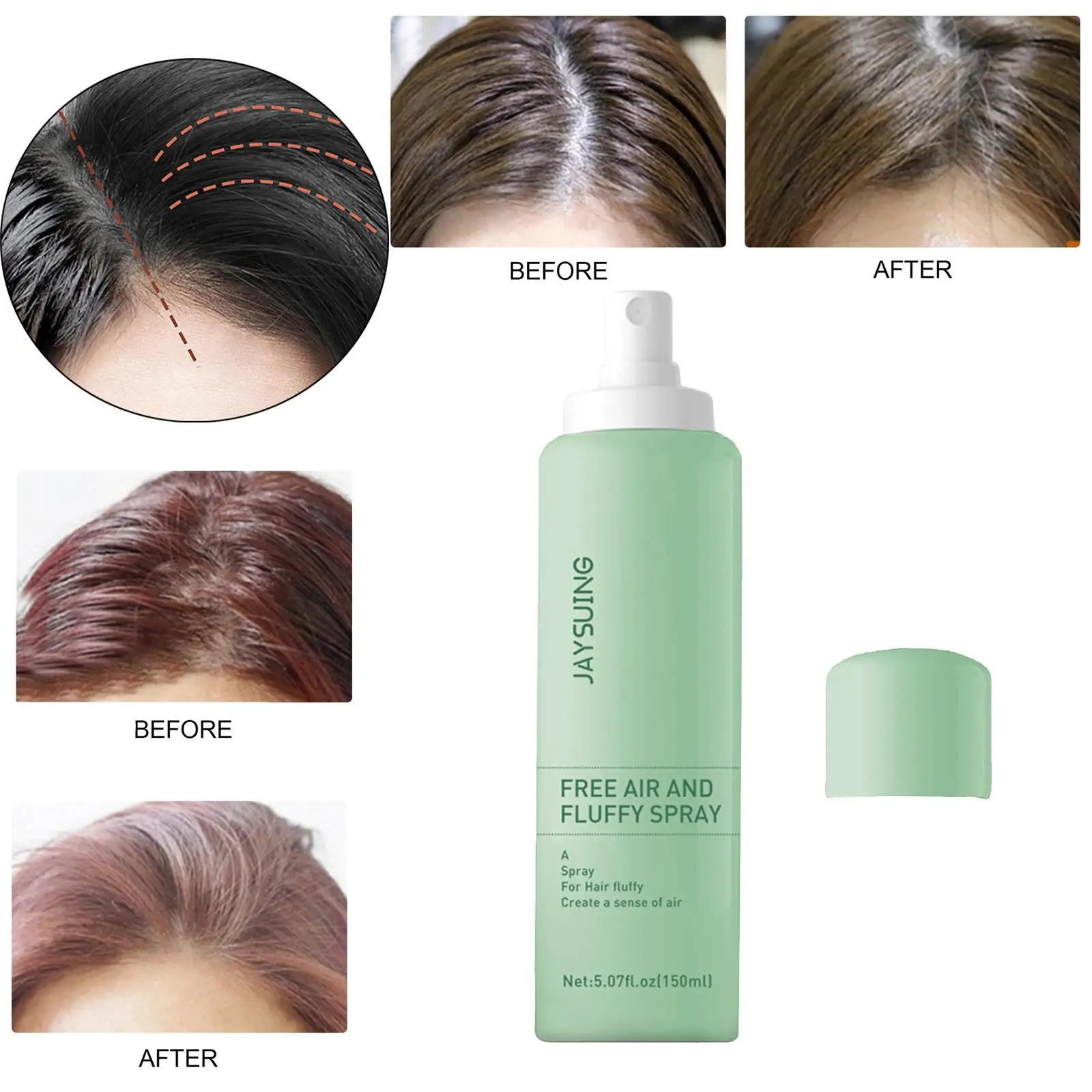 150ml Oil Control Volumizing Hair Shampoo Hairspray Non Greasy Non Sticky  For Fine Hair Oily Hair Women Men - Styling Accessories - AliExpress
