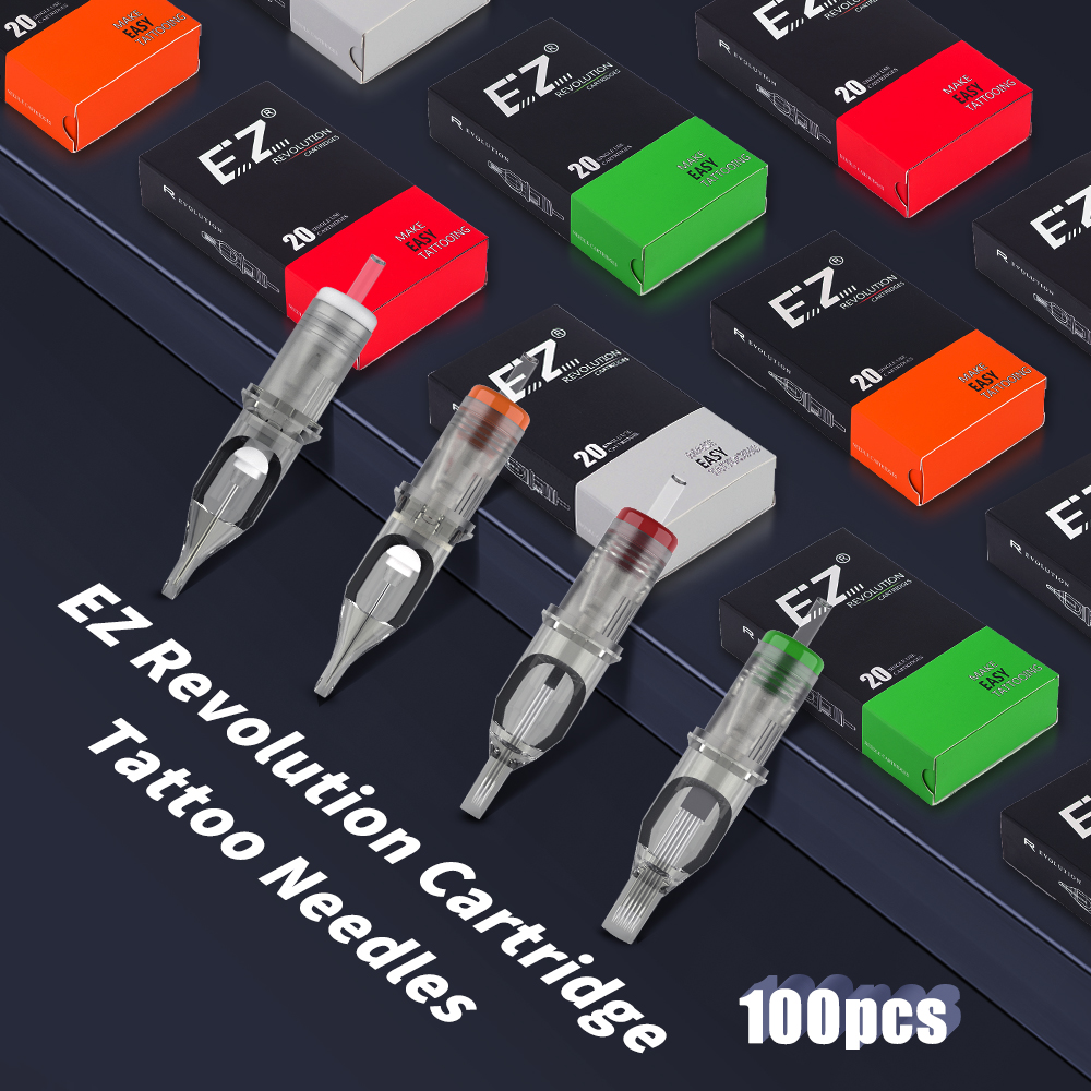 Best of 100 Pcs EZ Revolution Tattoo Cartridge Needles RL RS M1 CM For Cartridge Machine Grips Tattoo Supply Reviews & Tips