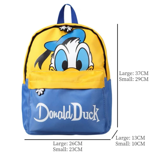 Disney Mickey Donald Duck Graffiti Canvas Backpack Rucksack School Bag  Pocket Inspired by You.