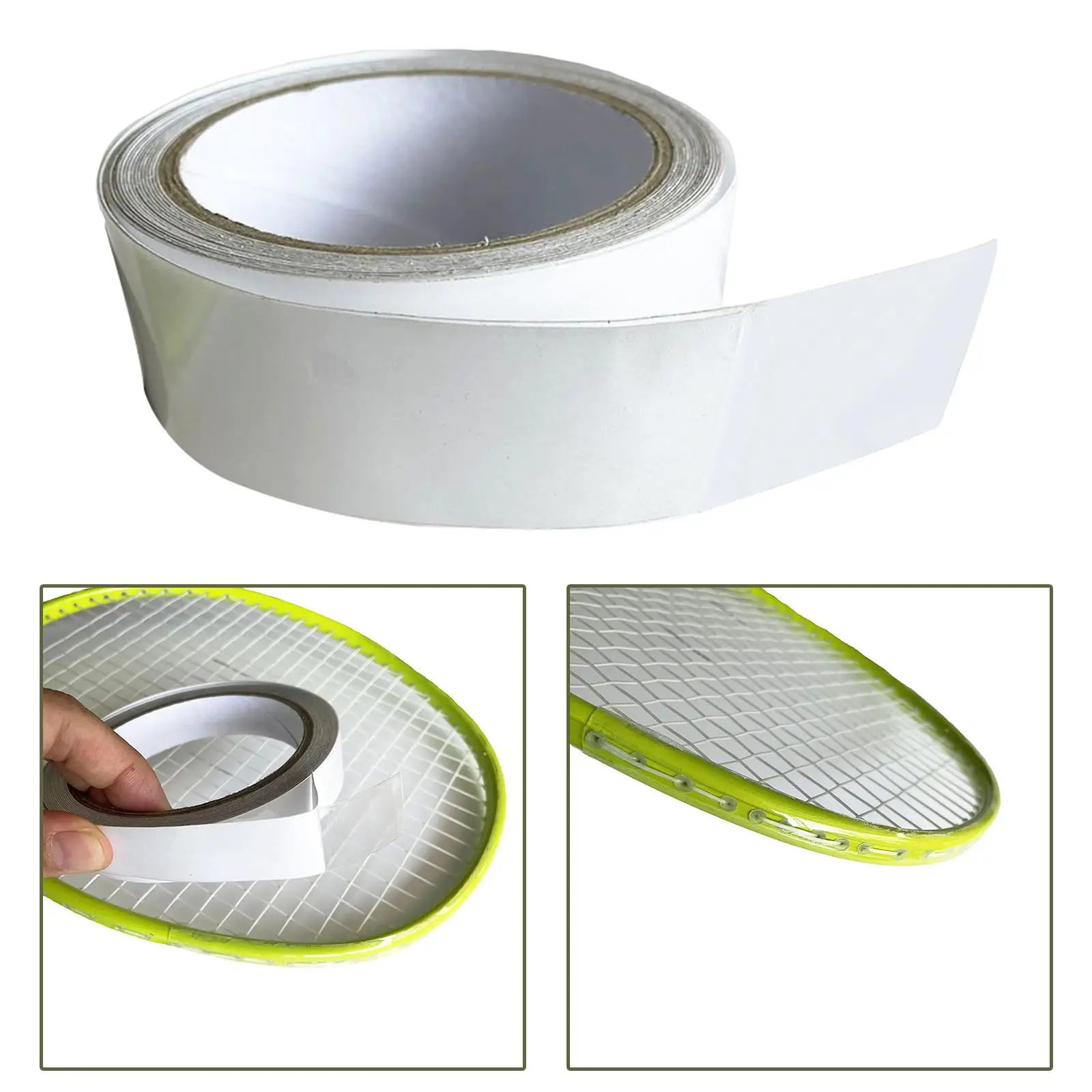 Tennis Badminton Racket Head Edge Protector Tape 5M Length Transparent Durable