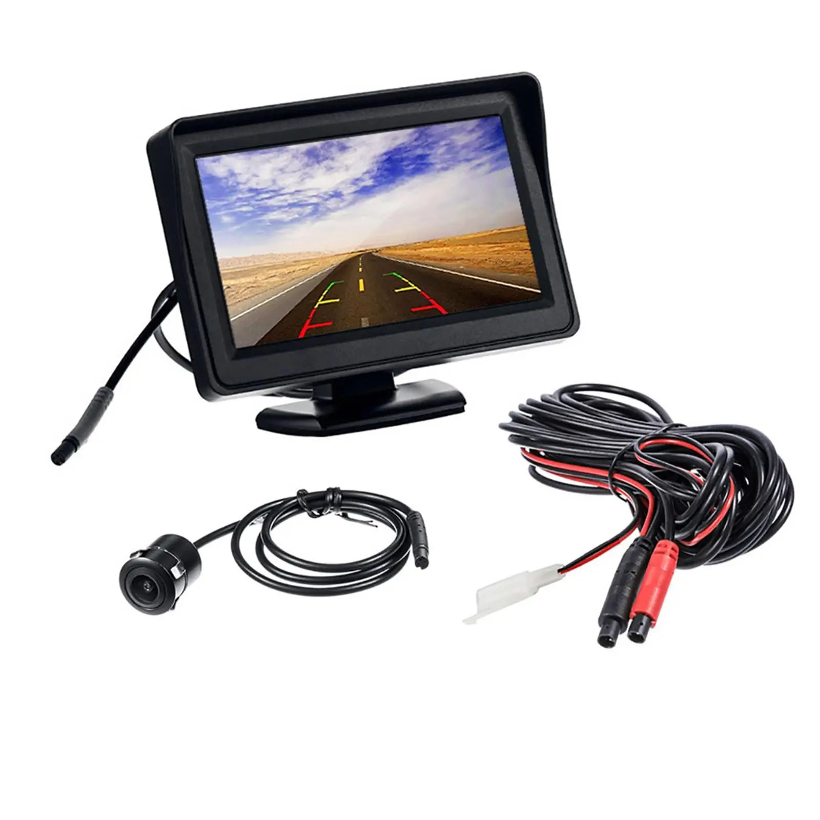 5 Inch Rear View Camera Screen Display Backup Color Reverse Assistance Parking Car Monitor