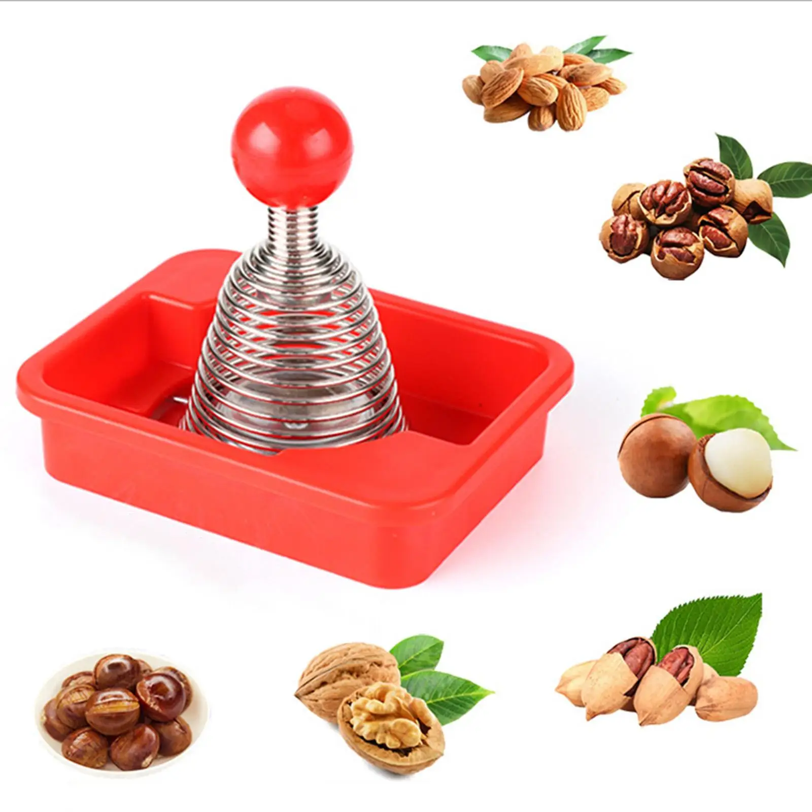 Pecan Nut Opener Tool Kitchen Accessories Portable Spring Walnut Clips Chestnut Opener for Restaurant Kitchen Home Walnuts