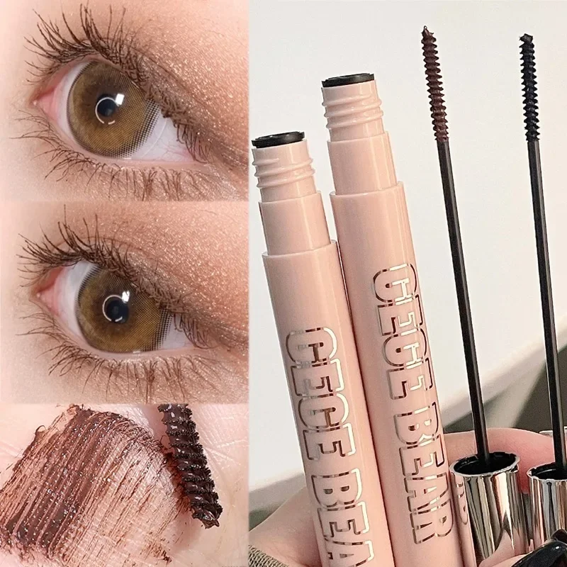 Best of Black Brown Silk Fiber Mascara Waterproof Small Brush Lengthens Curling Eyelashes Lasting Anti-sweat Non-smudge Mascara Makeup Reviews & Tips