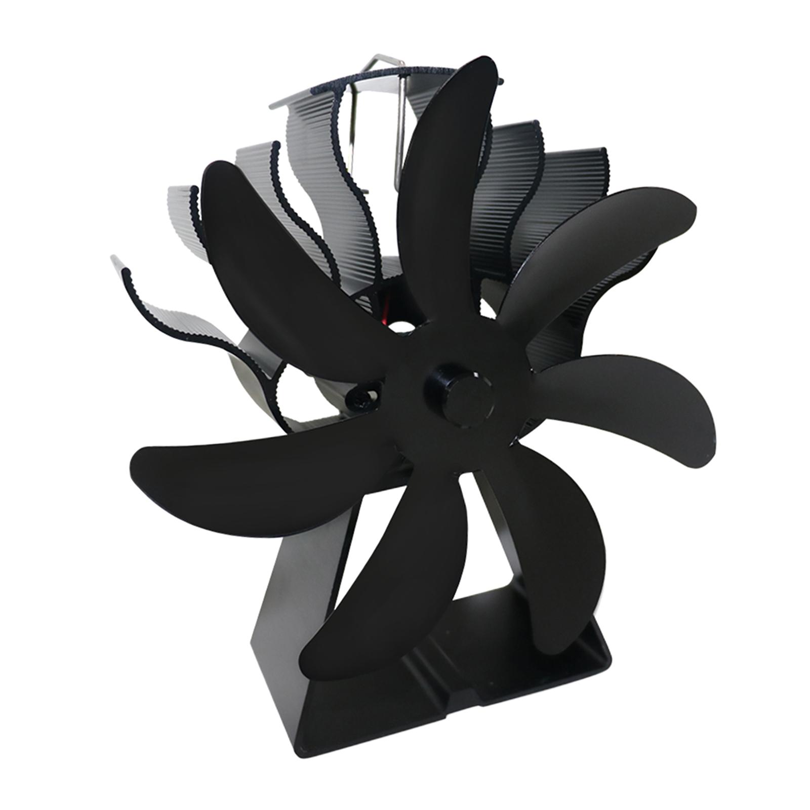 Fireplace Fan Silent Efficient Transfer Log Burnering Household Circulates Warm Powered Top Fan