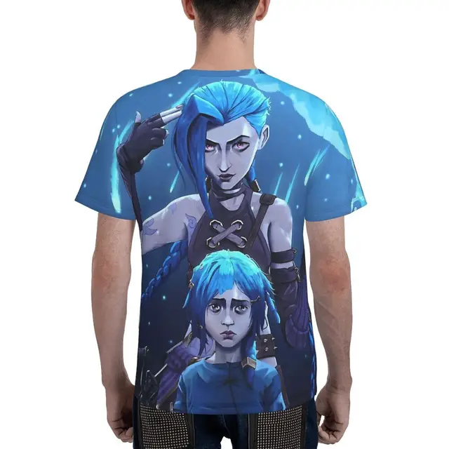 SONSPEE League of Legends Arcane T-Shirt 3D Men Women Fashion Anime Game  LOL Punk Harajuku Tshirt Jinx Shirt Gaming Tee Tops