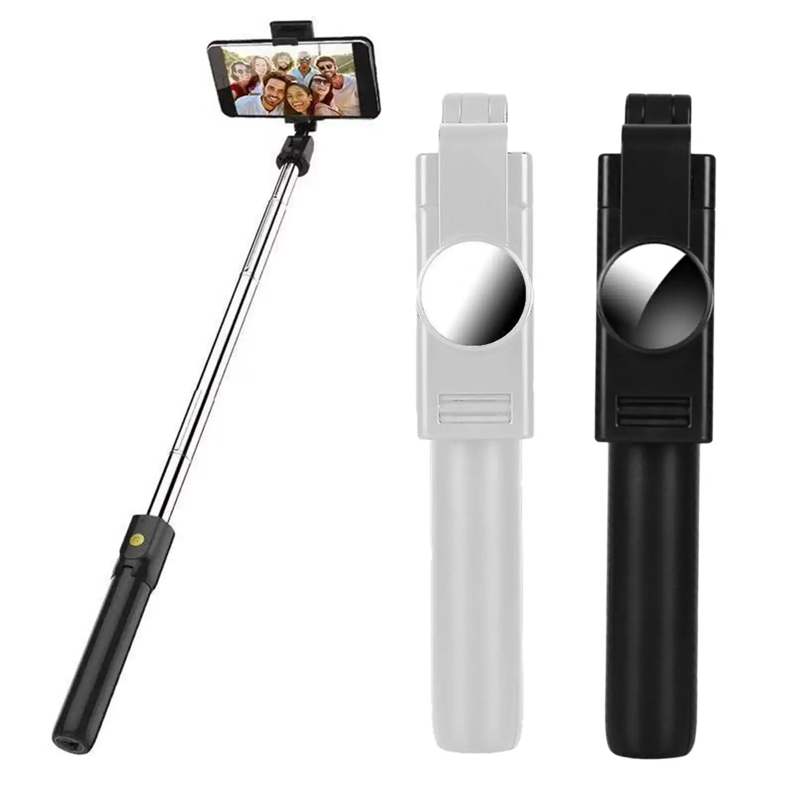 Bluetooth Selfie Stick Bluetooth Remote Shutter 360 Rotating One-Touch Selfie Portable Mini Holder for Cell Phone Group Photos