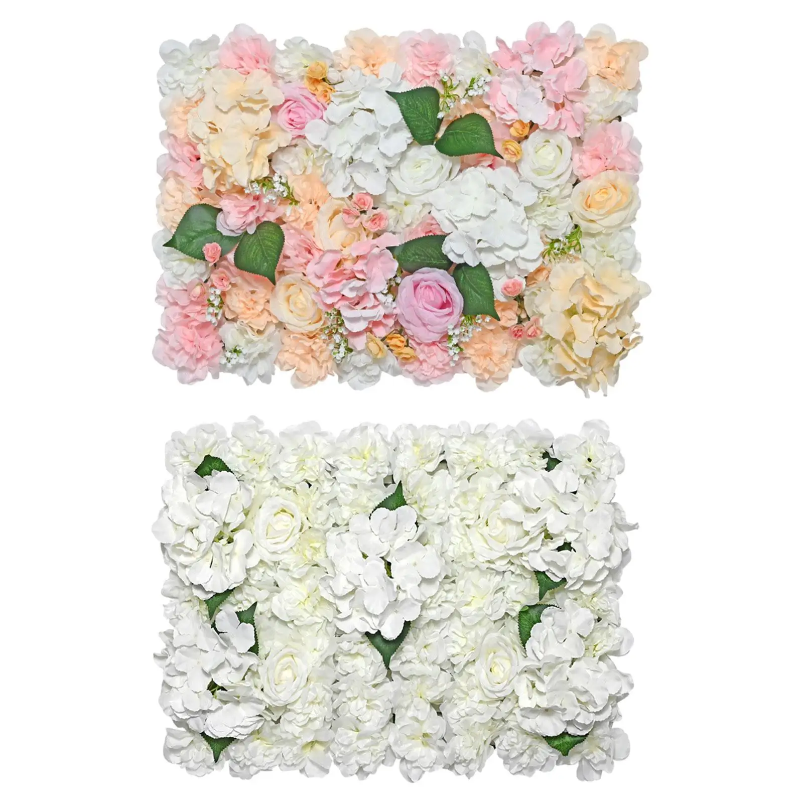 Rose Flower Panel Floral Mat Trendy Artificial Flower Panel for Wedding Venue Indoor and Outdoor Stage Show Yard Receptions