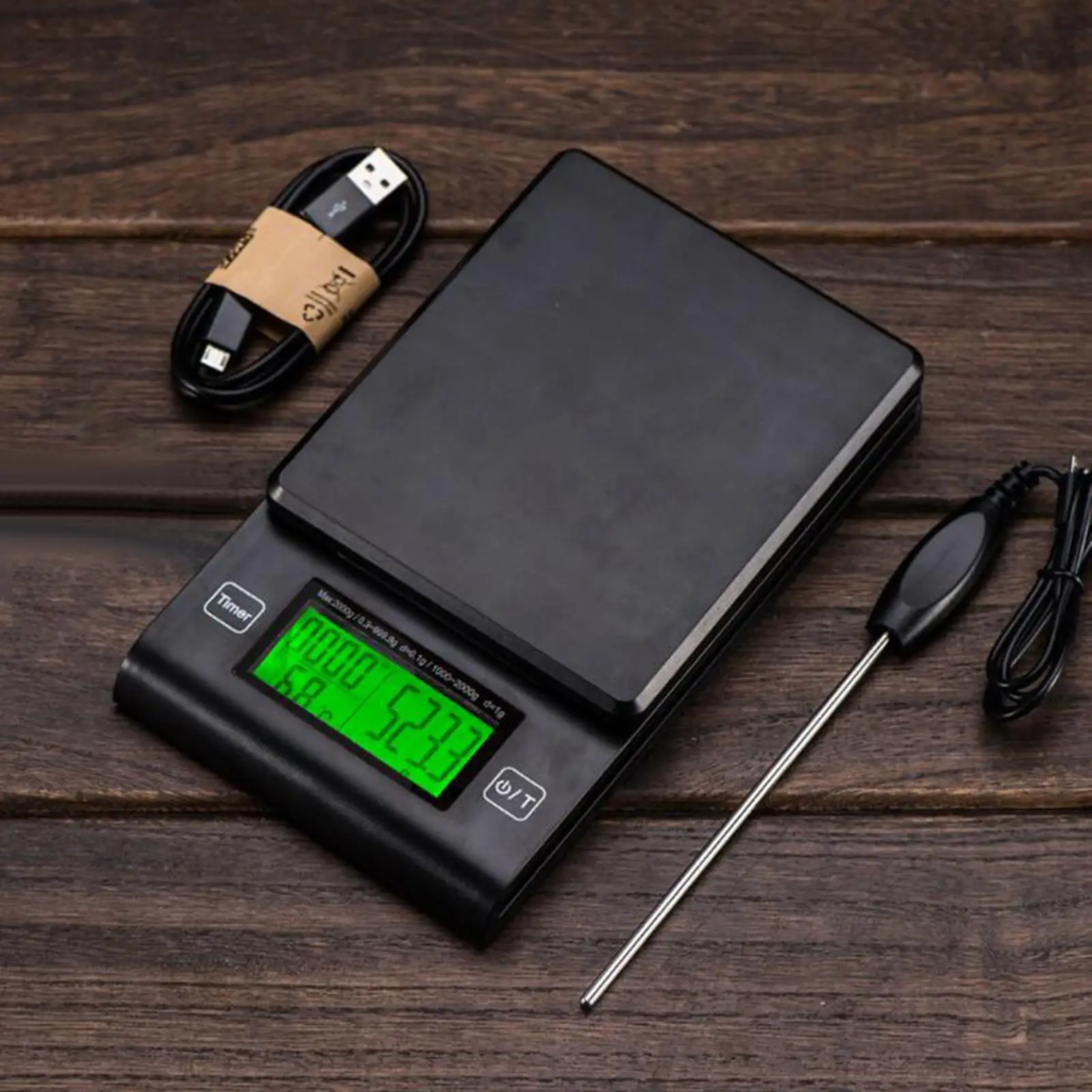 Coffee Scales with Timer Pour Over Drip Coffee Scale Food Scale Baking Cooking Electronic Espresso Scale for Restaurant Kitchen