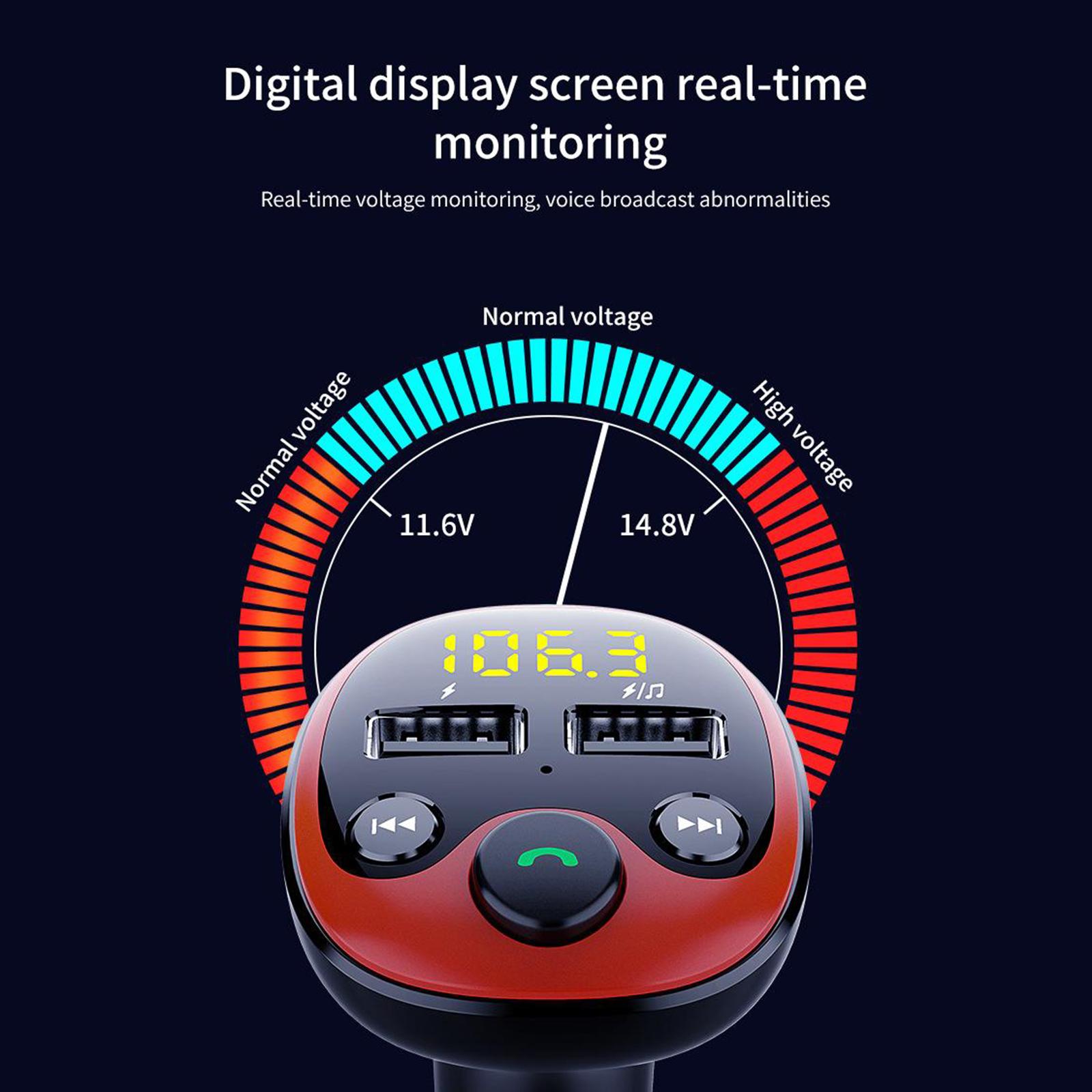 tachiuwa Wireless Bluetooth Car Hands-Free Call FM  Multifunction