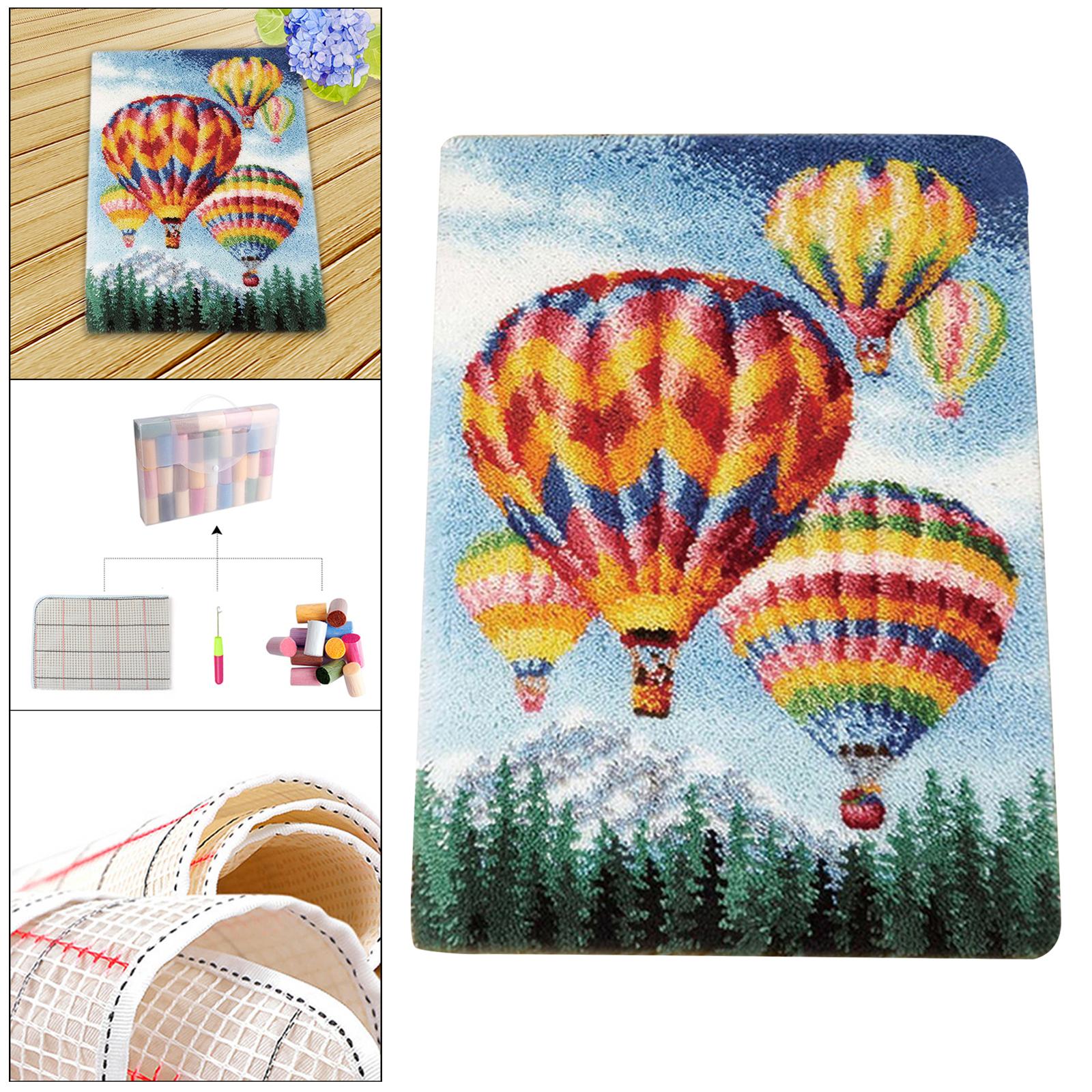  Rug Kits Carpet Embroidery Hot Air Balloon for Adults Kids Crafts