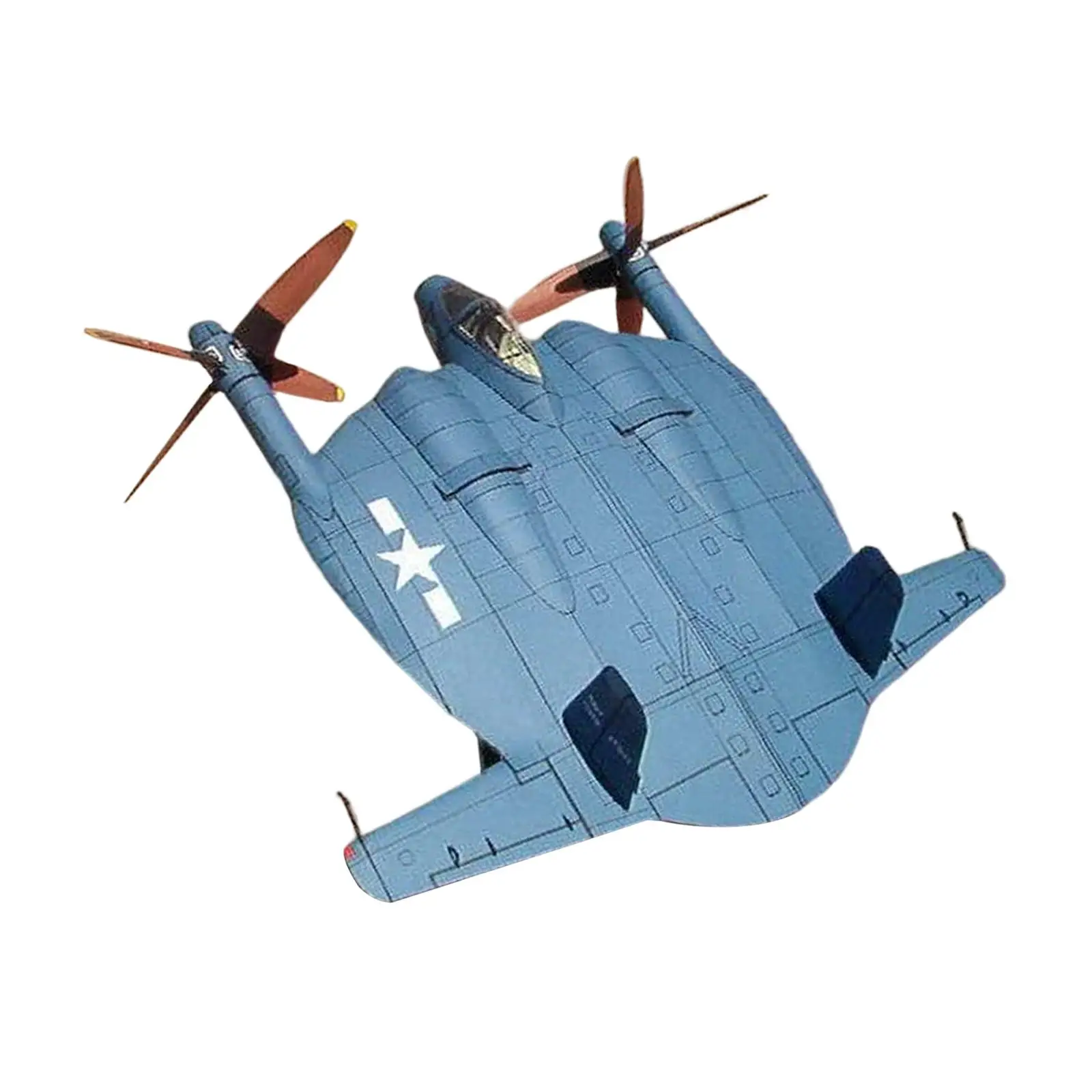 Air Aviation Fighter Aircraft Paper Model Miniature for Tabletop Collection
