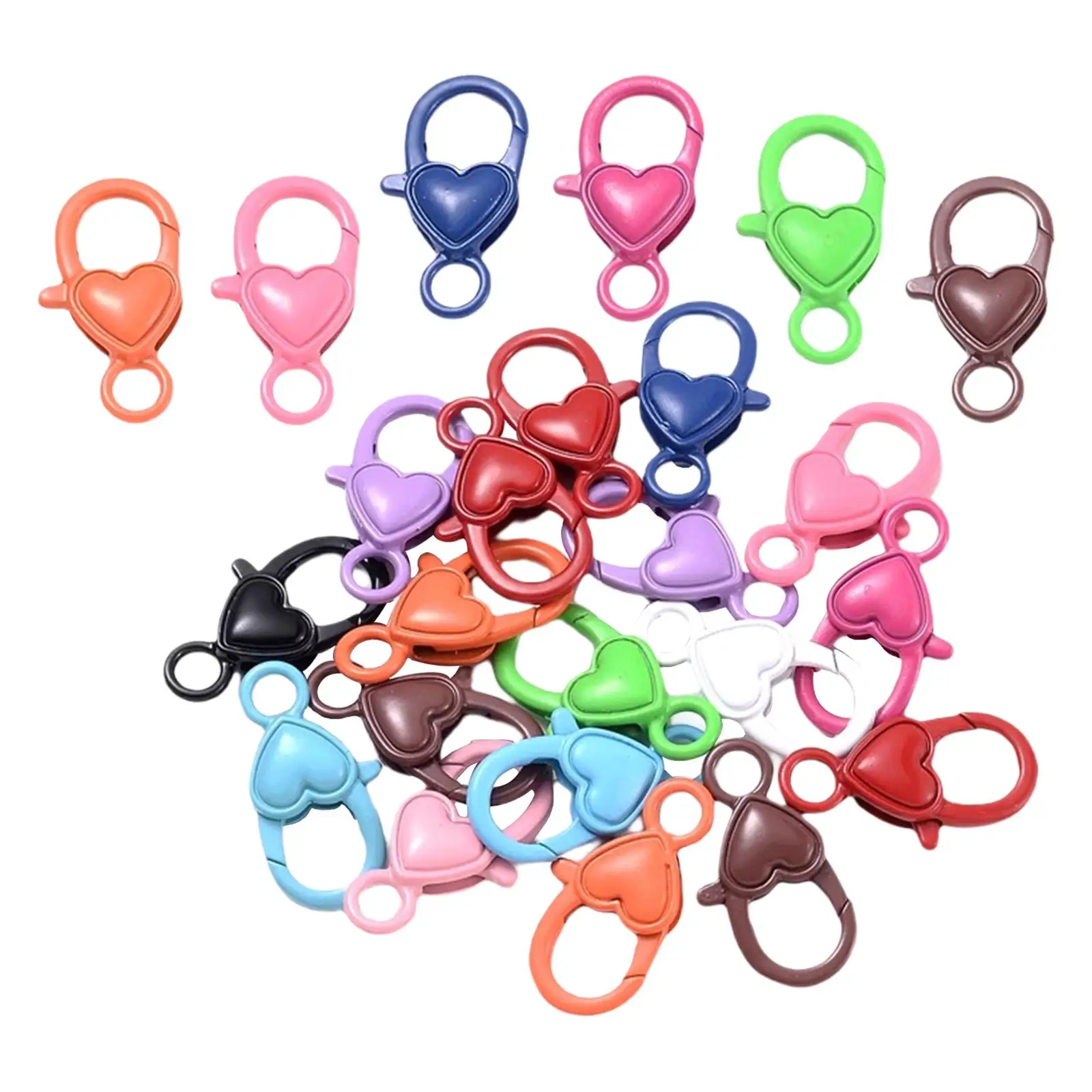 100 Pieces Retro Style  Lobster Clasp Key  Buckle Lobster Clasp Hard Connector  Jewelry Making DIY Key Sewing