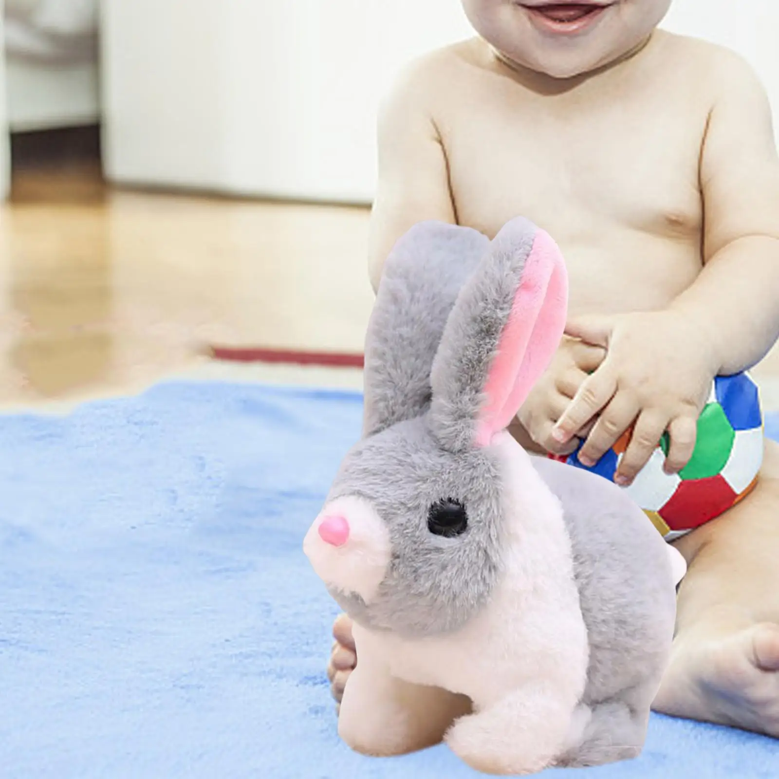 Electric Bunny Toys Wiggling Ears Early Education Novelty for Bedtime Friend