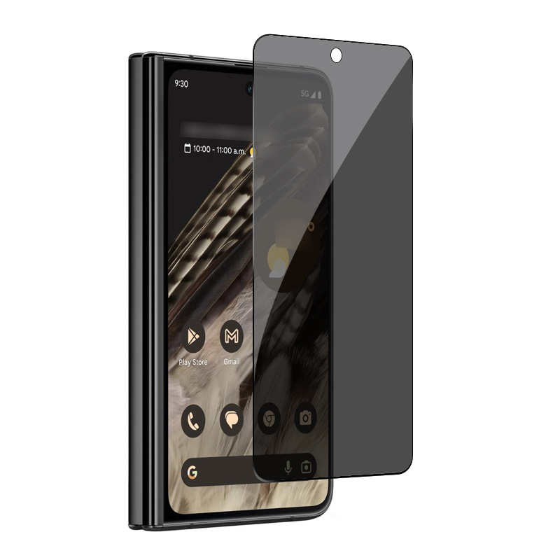Anti-Spionage-Glare-Displayschutz aus gehärtetem Glas für Google Pixel Fold, Sichtschutz für PIXEL Fold, Anti-Peeping-Schutzfolie vorne – Detail 1