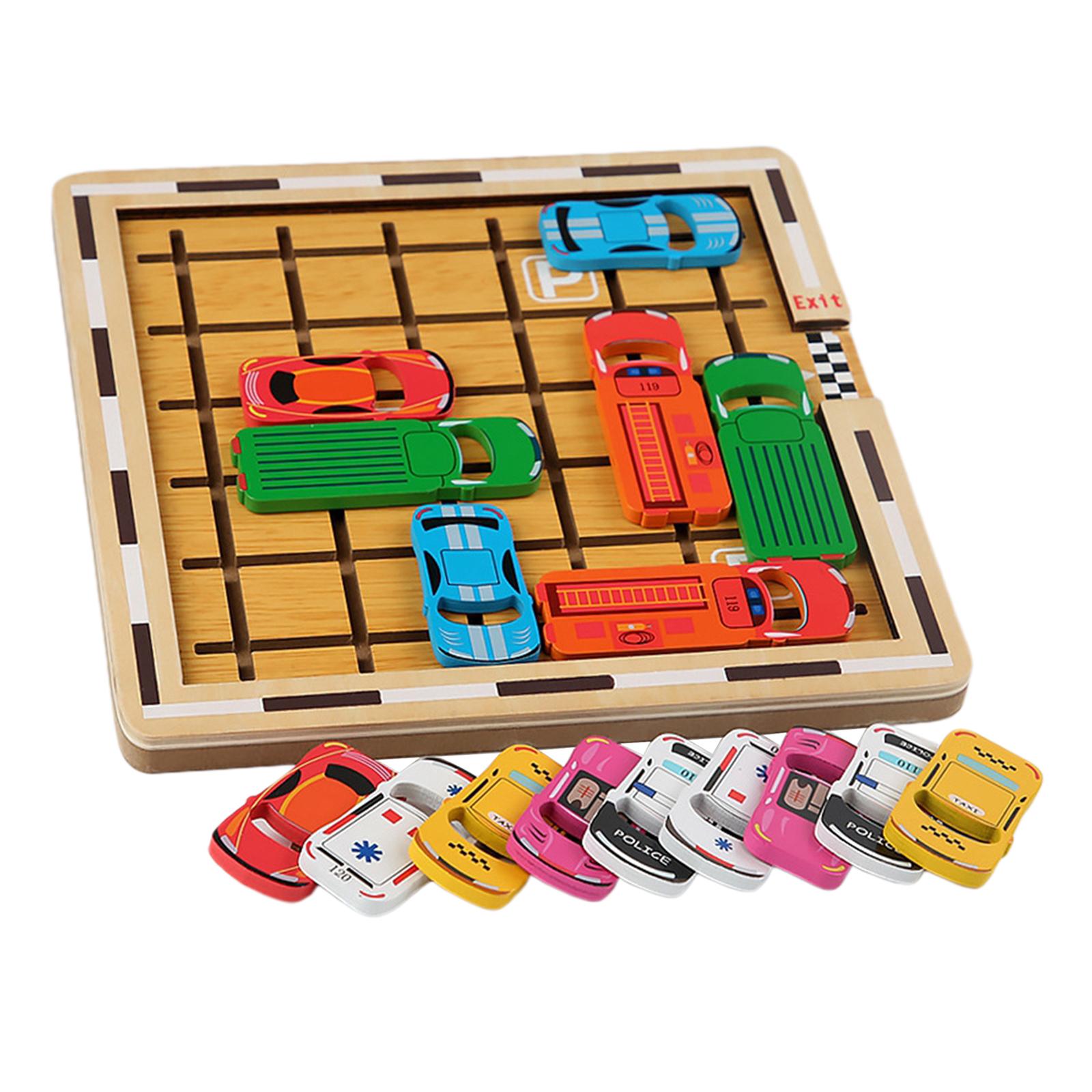 Wooden Early Education Car Development Educational Toys Logical Thinking Training Fine Motor Skills for Toddlers Kids Boys Gifts