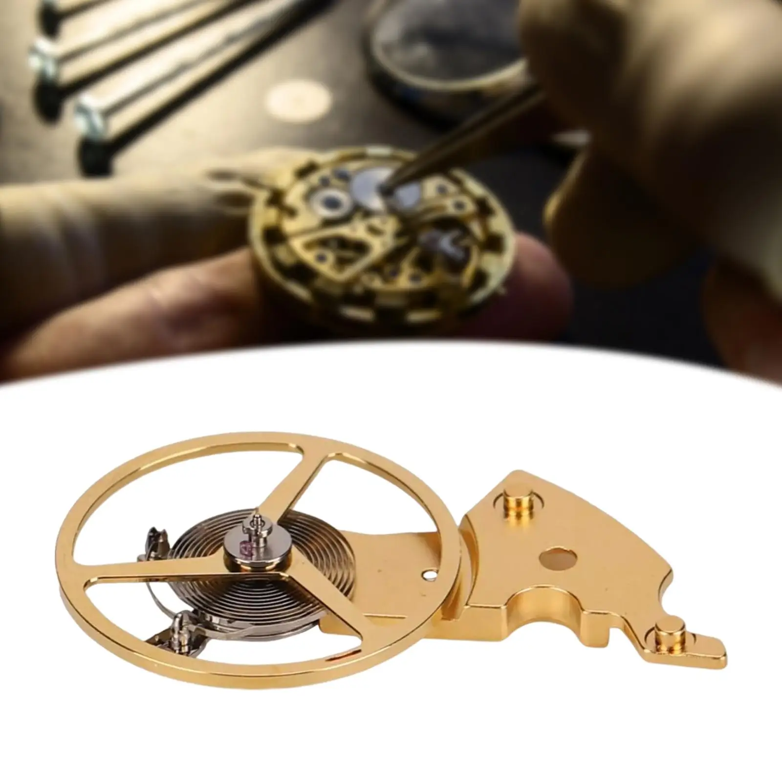 Metal Watch Balance Wheel Repair Tool with Splint Set Watch Movements wheel for Watch Repairer Eta 2824 2834 2836 Watchmakers