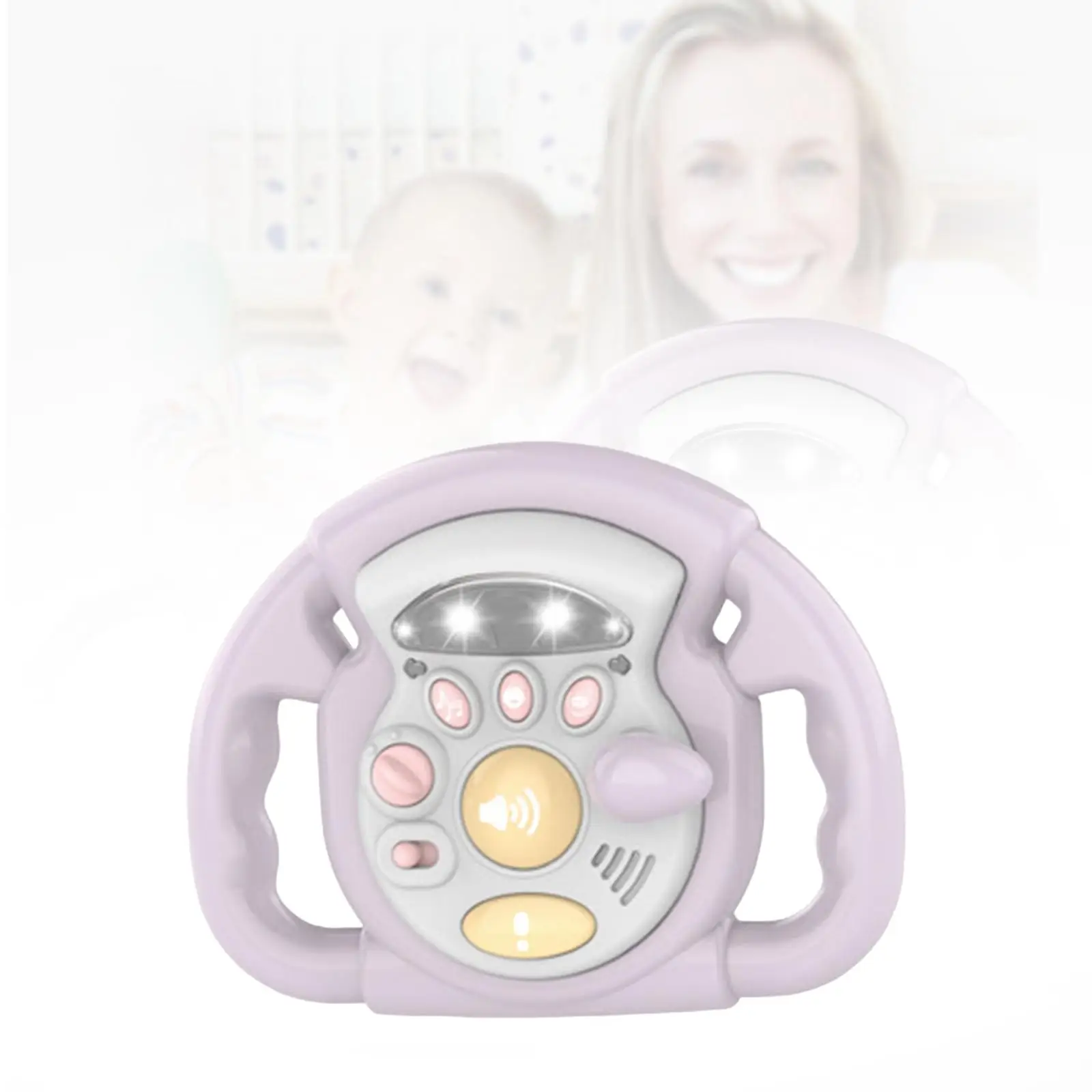 Multifunction Steering Wheel Toys Songs and Lights Driving Controller for Toddlers Children Girls Interactive Toy Education Toy