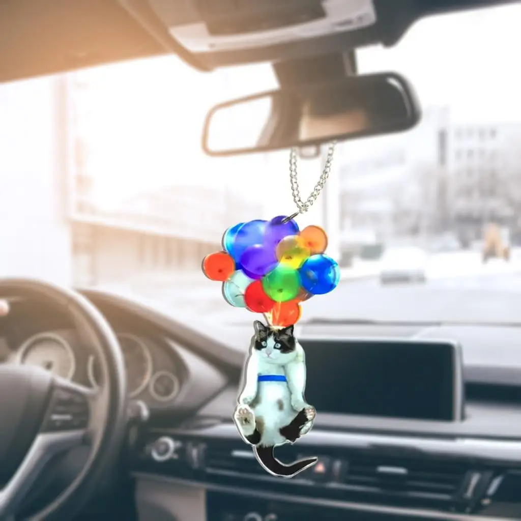  View Mirror Pendant, Car Hanging Charms, Acrylic Hanging Ornament for Car Interior and  Decorations