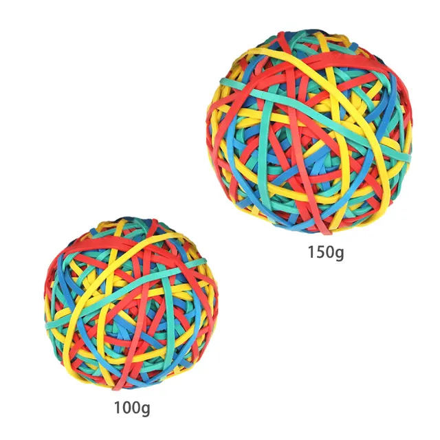 4 Roll Rubber Band Elastic Ball About 400 Pieces Colorful Rubber Bands  Stretchable Rubber Band Balls Stationery Holder Elastic Band Loops for DIY